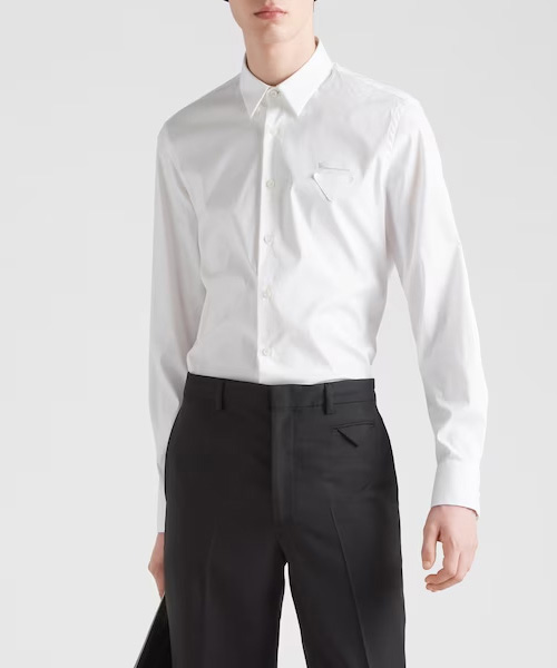 스트레치 포플린 셔츠