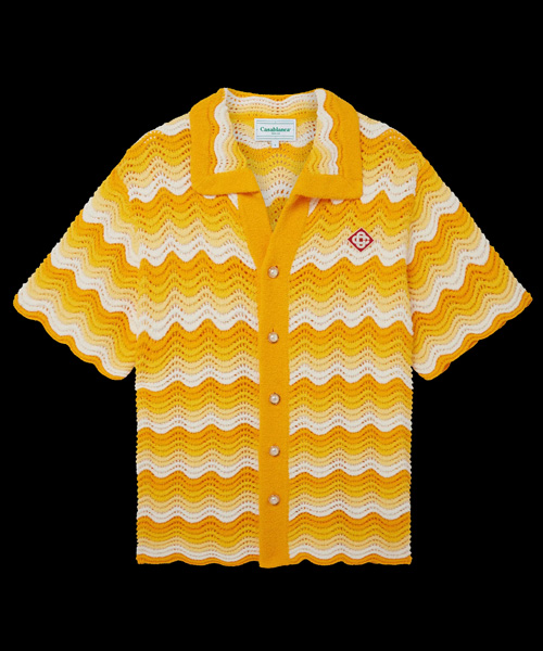 WAVY GRADIENT CROCHET 니트 셔츠