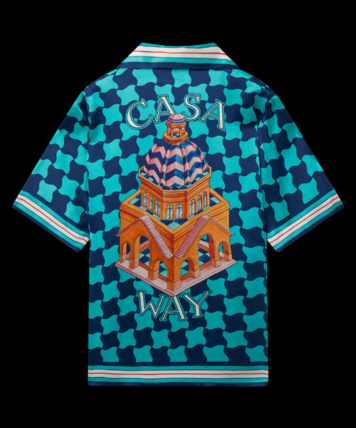 POOL TILE 실크 셔츠