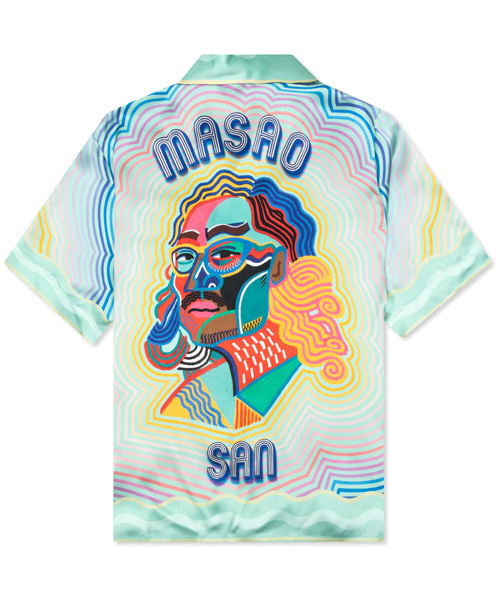 MASAO SAN CUBAN COLLAR 실크 셔츠