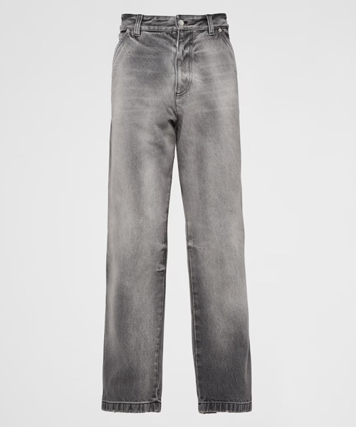 그레이 데님 팬츠