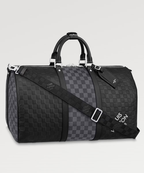 모노그램 가죽 보스턴 백