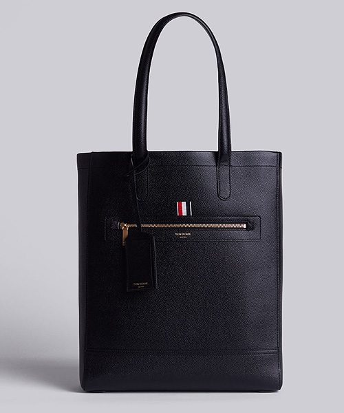 지퍼 포켓 토트 백