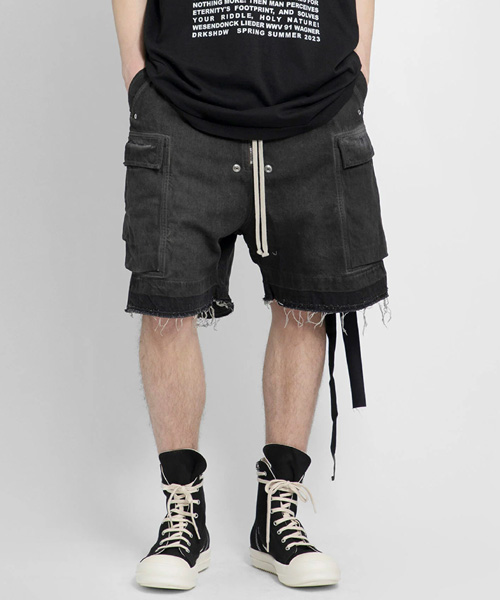 밴딩 데님 버뮤다 쇼츠