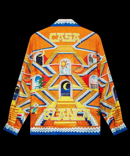 ESCALIER LNFINI CUBAN 실크 셔츠