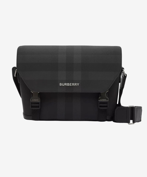 체크 패턴 메신저백