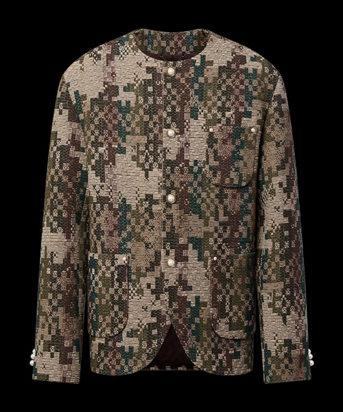 시크 칼라리스 캐시미어 블렌드 다미에 트위드