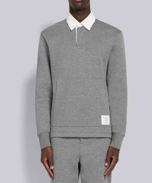 더블 페이스 테크 콘트라스트 럭비 폴로셔츠