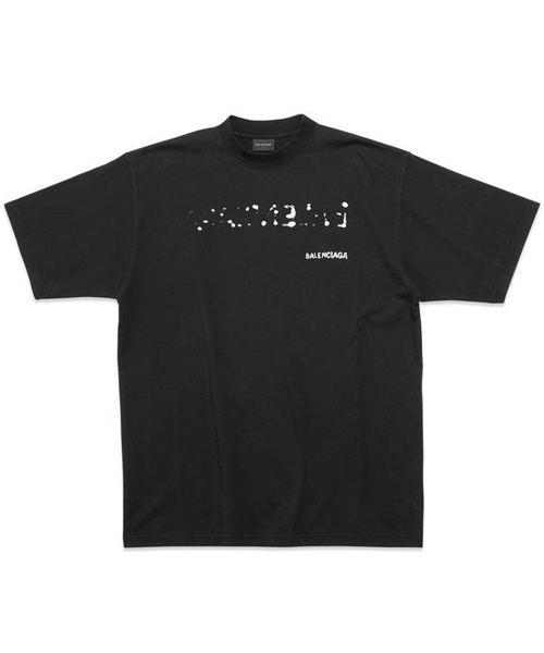 핸드 드로운 코튼 티셔츠