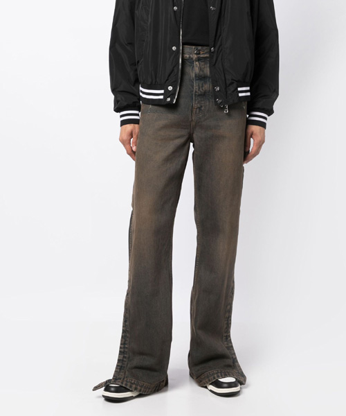 사이드 슬릿 와이드 진