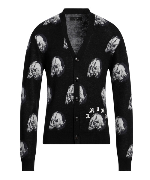 스컬 울 가디건