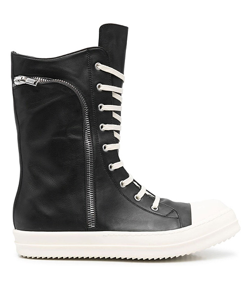 CARGO BASKET LEATHER HI-TOP SNEAKERS