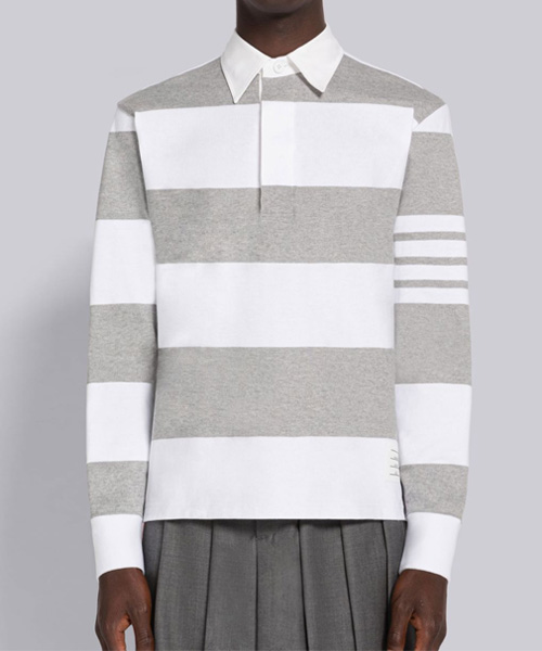 럭비 스트라이프 풋볼 폴로