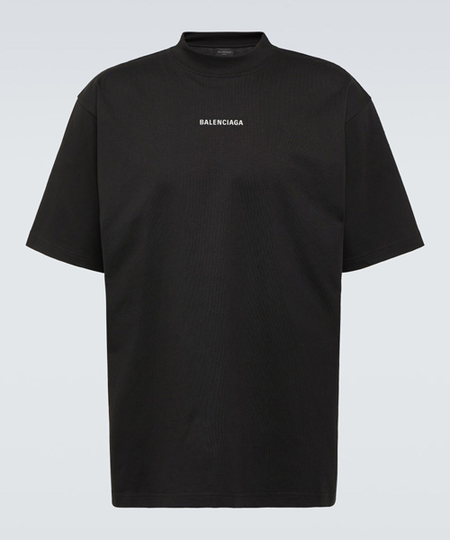 로고 코튼 티셔츠