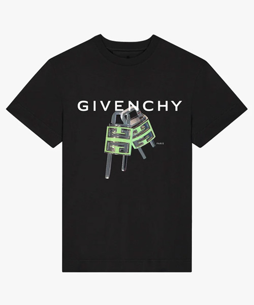 4G 열쇠 프린팅 코튼 티셔츠