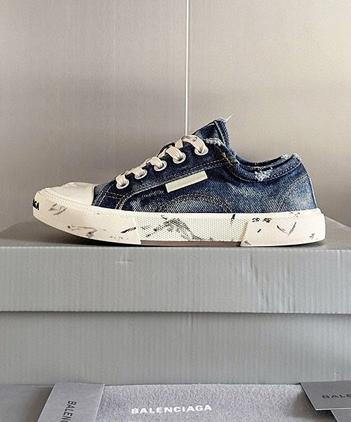 파리 로우탑 데님 스니커즈