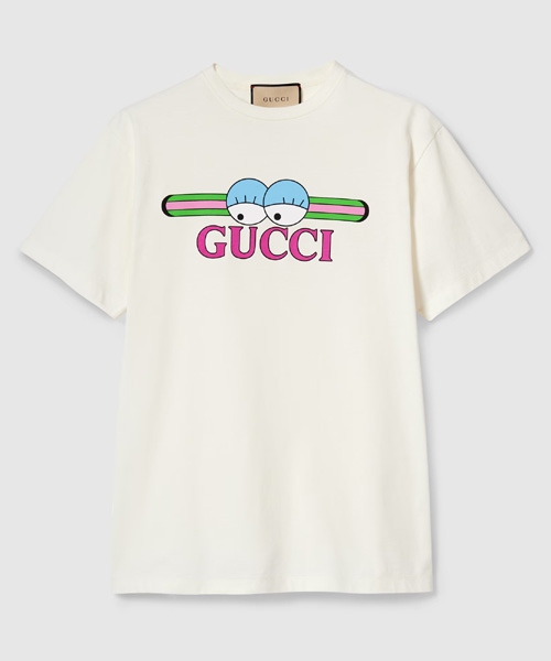 로고 자수 코튼 티셔츠