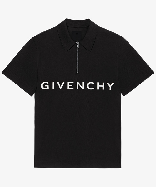 아키타입 지퍼 폴로 코튼 티셔츠