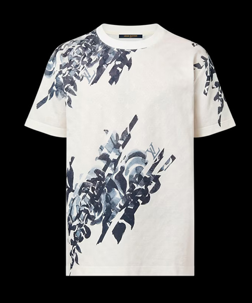 모노그램 코튼 피케 티셔츠