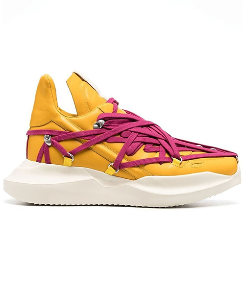 FAUX-LACE TWO-TONE SNEAKERS