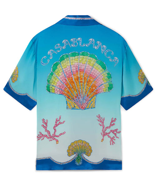 COQUILLAGE COLORE SILK SHIRT