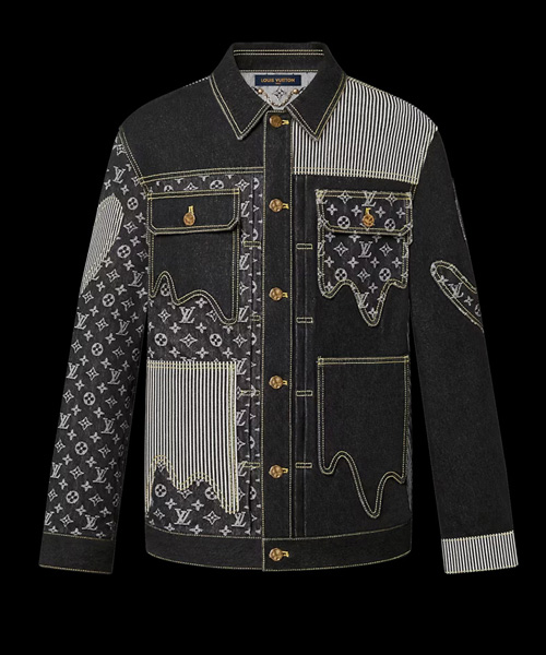 모노그램 크레이지 데님 워크웨어 자켓