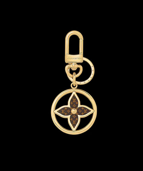 퍼즐 플라워 모노그램 키링