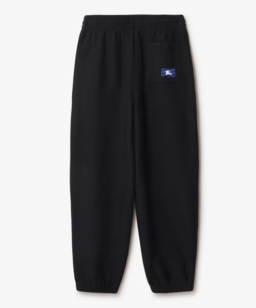 로고 패치 코튼 팬츠