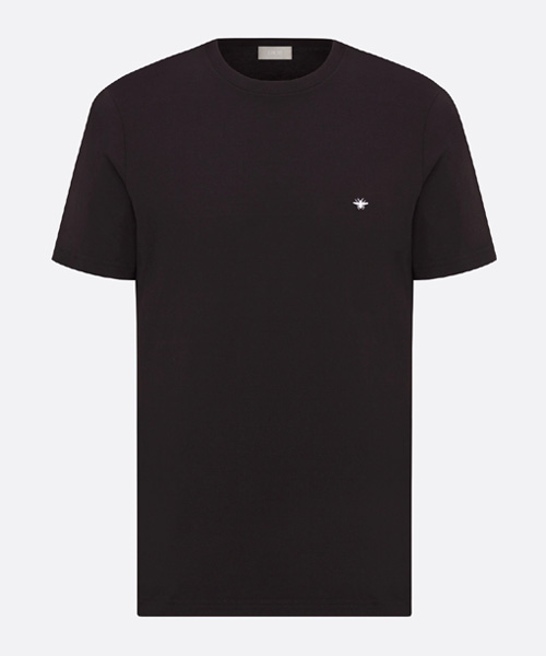 꿀벌 자수 코튼 티셔츠