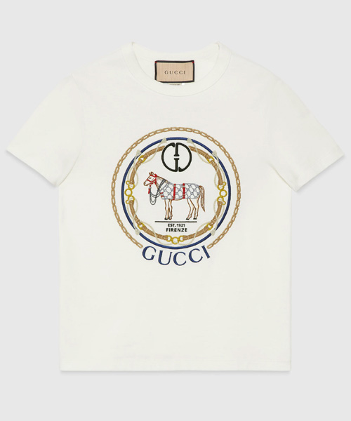 로고 코튼 티셔츠