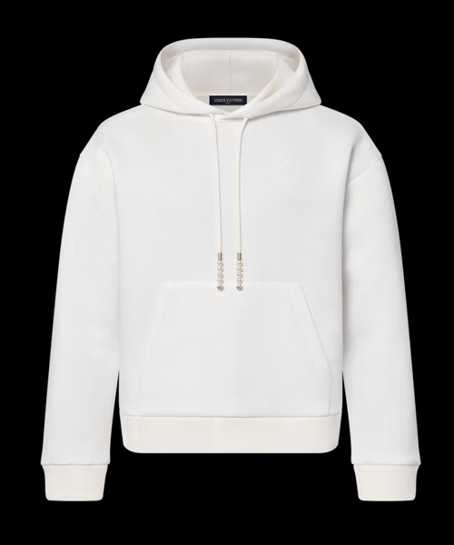 자수 니트 후디