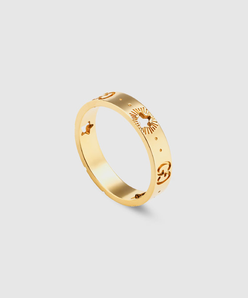 아이콘 스타 옐로우 골드 반지
