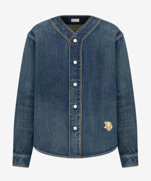 TEARS 베이스볼 데님 셔츠 자켓