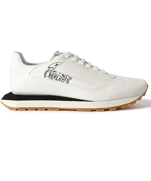 가죽 스웨이드 나일론 스니커즈