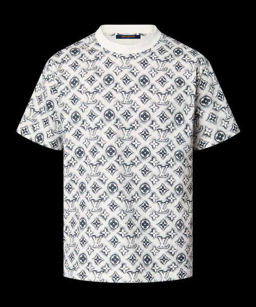 모노그램 코튼 티셔츠