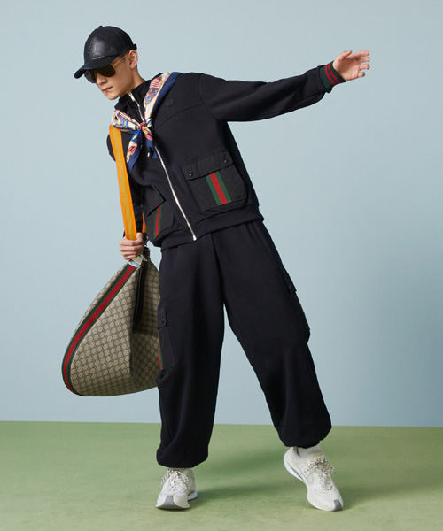 웨빙 디테일 저지 셋업