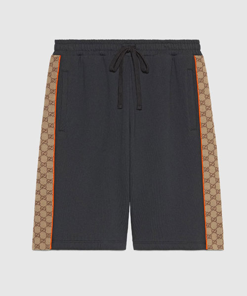 GG 시그니처 패턴 코튼 쇼츠