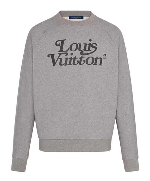 로고 프린트 코튼 스웻셔츠