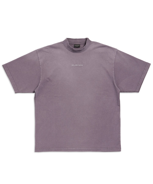 로고 프린트 코튼 티셔츠