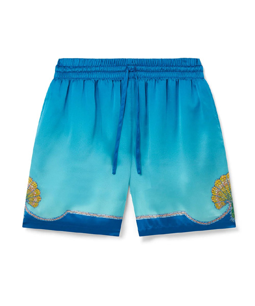 COQUILLAGE COLORE SILK SHORTS