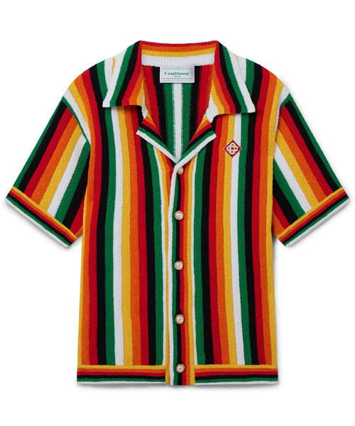 스트라이프 타월 셔츠