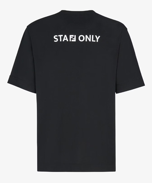 FF 프린트 코튼 티셔츠