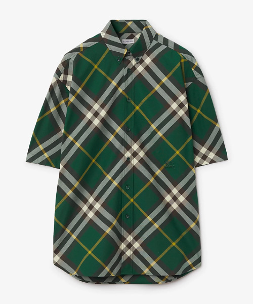 체크 코튼 셔츠