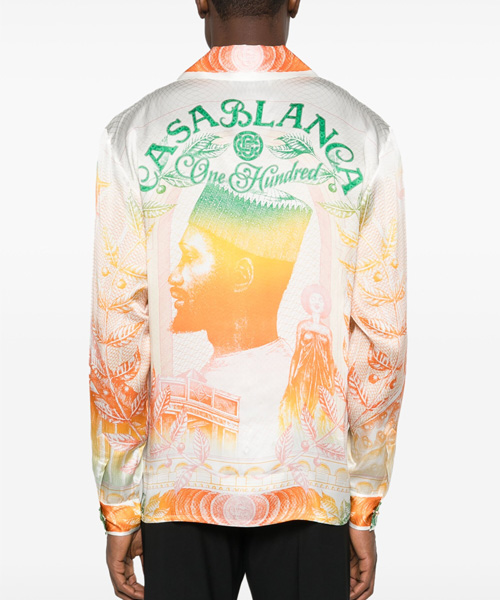 LA MONNALE 실크 셔츠