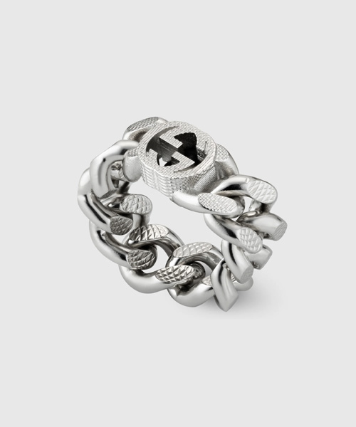 인터로킹 그루멧 체인 반지