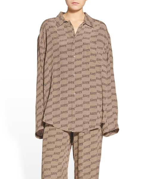 BB 모노그램 파자마 셔츠