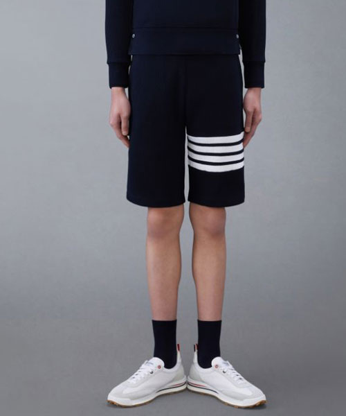 4-바 와플 스트라이프 스웨트쇼츠