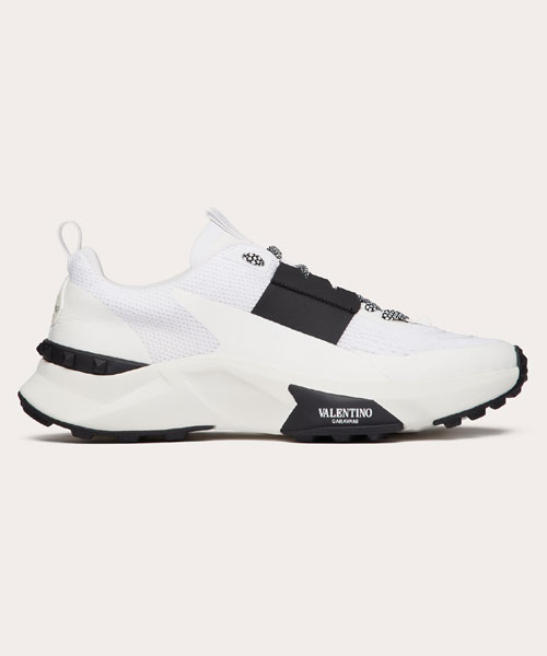 메시 러버라이즈 패브릭 트루 액트 로우탑 스니커즈