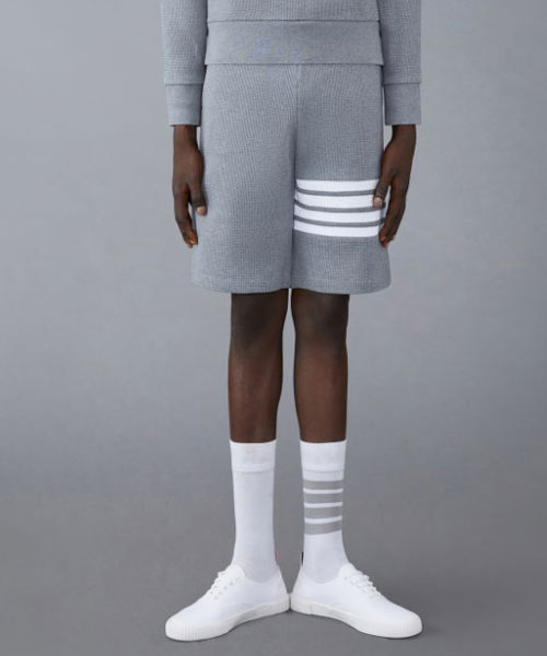 4-바 와플 스트라이프 스웨트쇼츠