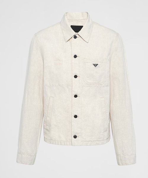 샴브레이 블루종 자켓